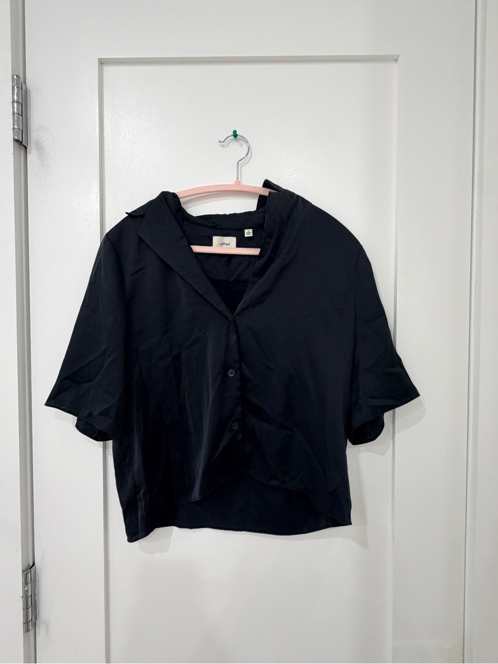 Aritzia silk button up